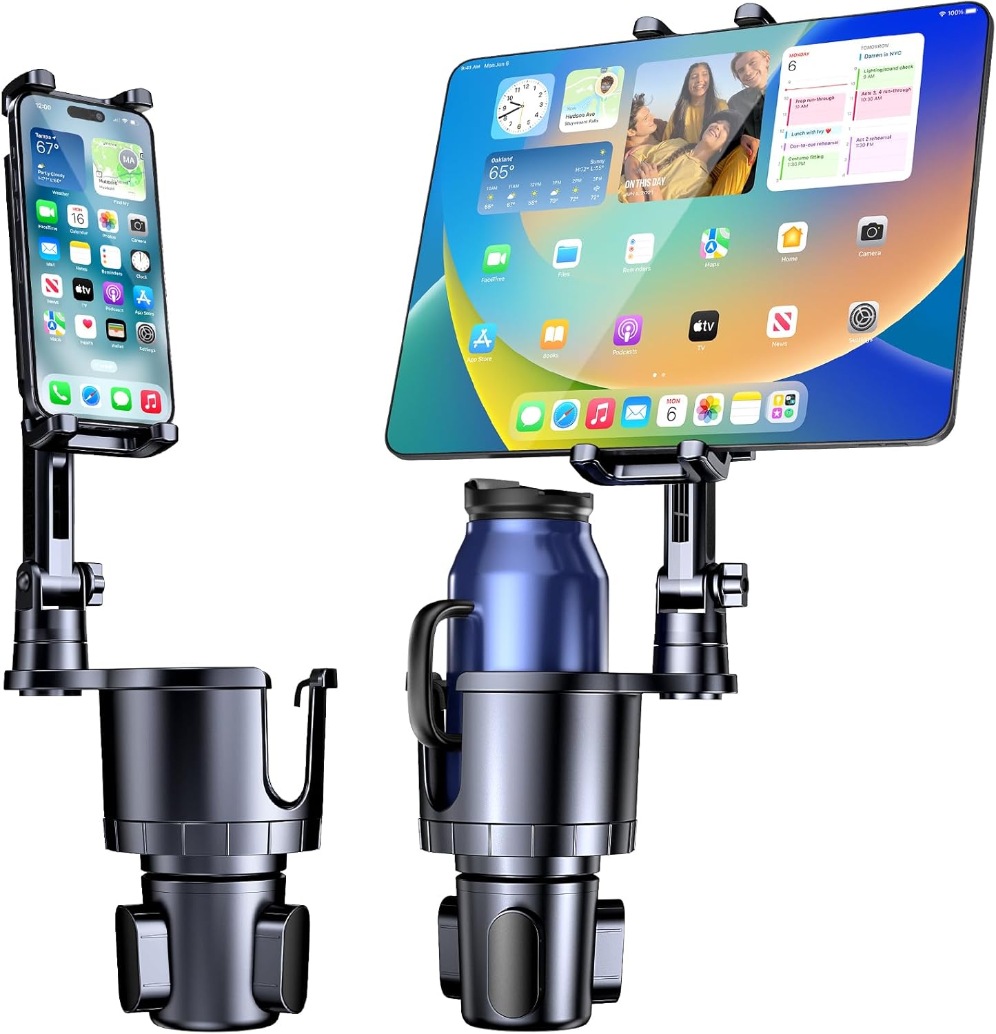 Tablet Car Mount - Cup Holder Phone Tablet Mount, 2