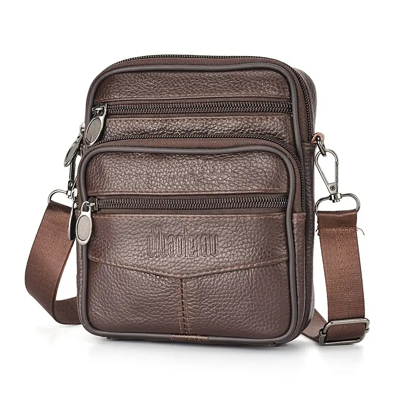 Tablet Shoulder Bag - Men's New Genuine Leather Crossbody Bag