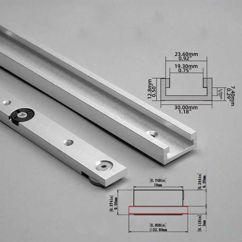 Tablet Accessories Kit - 2Pcs T‑Track & Miter Track Jig