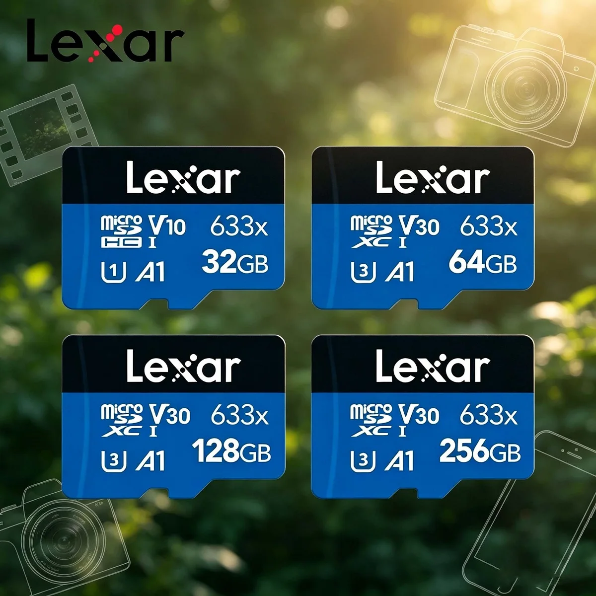 Microsd Card Tablet - Original Lexar TF Card 633x Micro