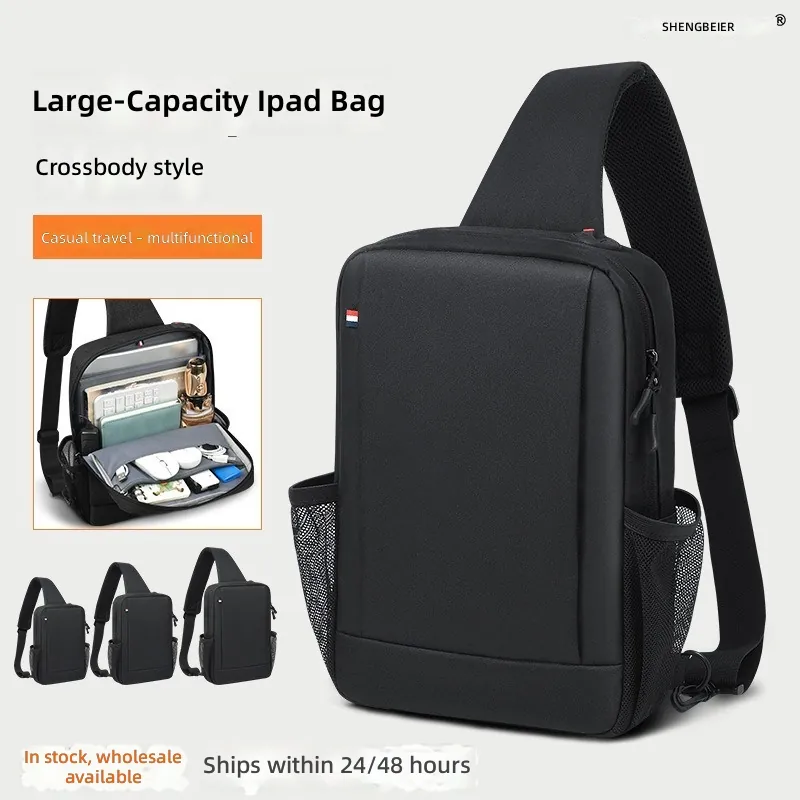 Tablet Shoulder Bag - Large Capacity iPad Bag for Men