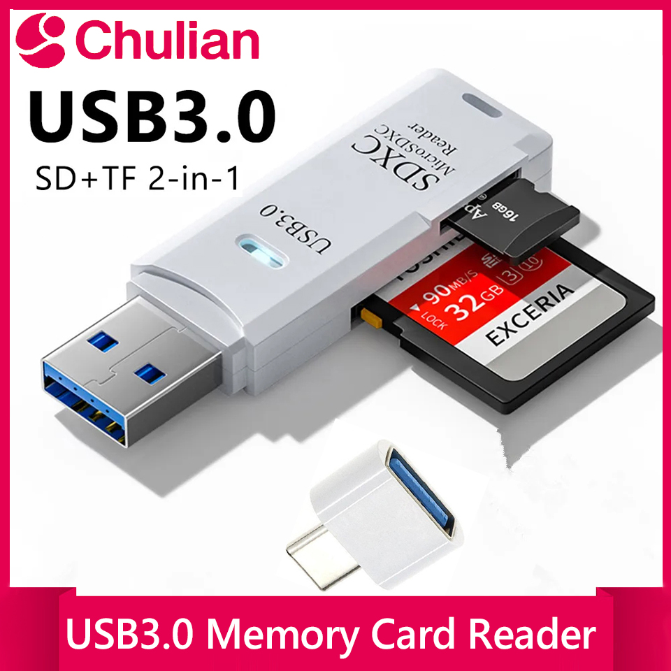 Microsd Card Tablet - High-Speed 2-in-1 USB 3.0/2.0 Card Reader