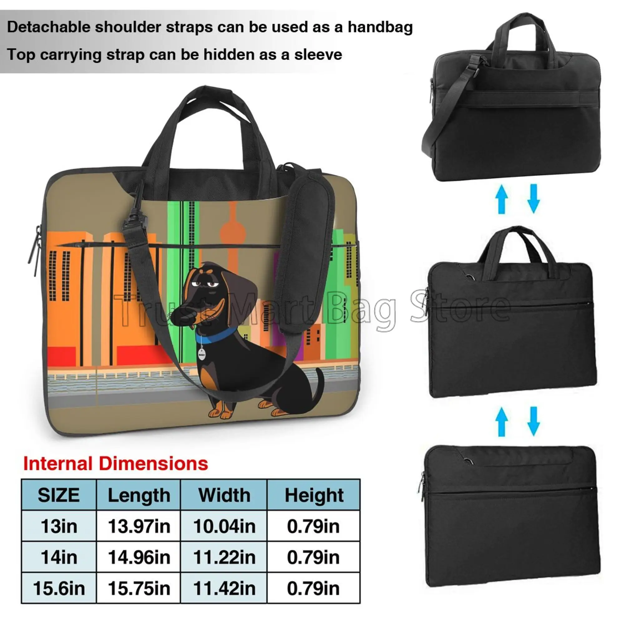 Cute Dachshund Print Laptop Ca - Tablet And Accessories Bag ulasan dan harga