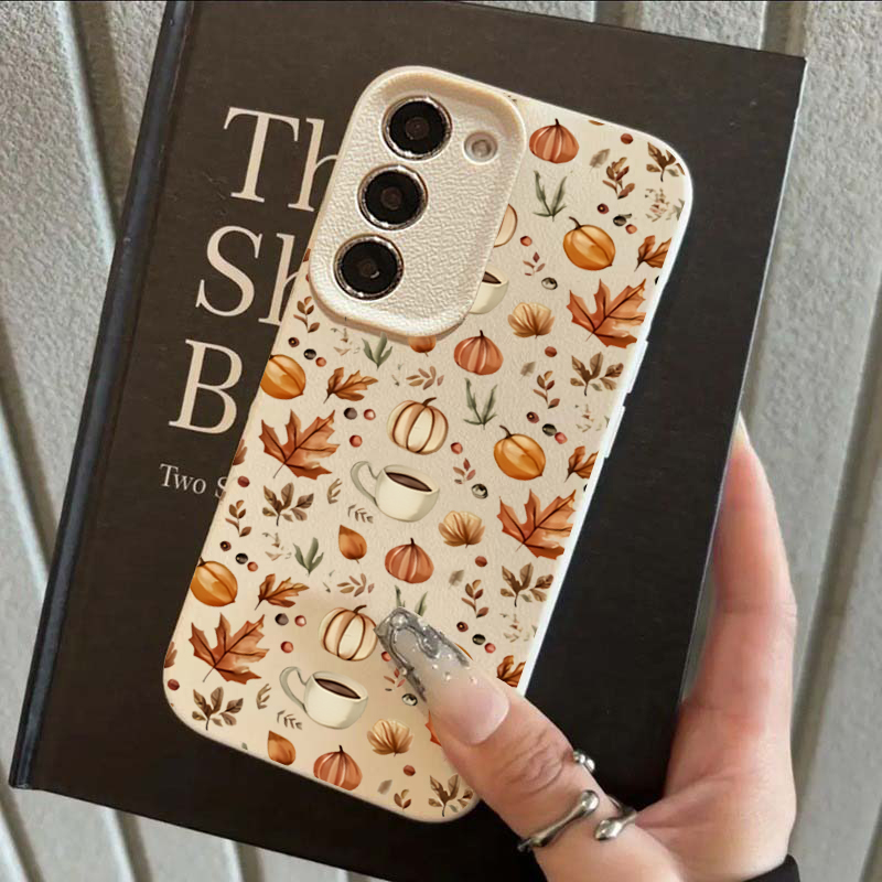 Autumn Pumpkin Coffee Illustra - Samsung Galaxy A55 ulasan dan harga