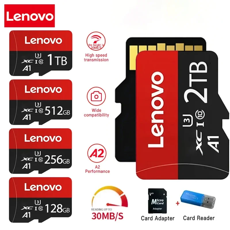 Lenovo 2TB High-Speed V30 A2 4 - Microsd Card Tablet ulasan dan harga