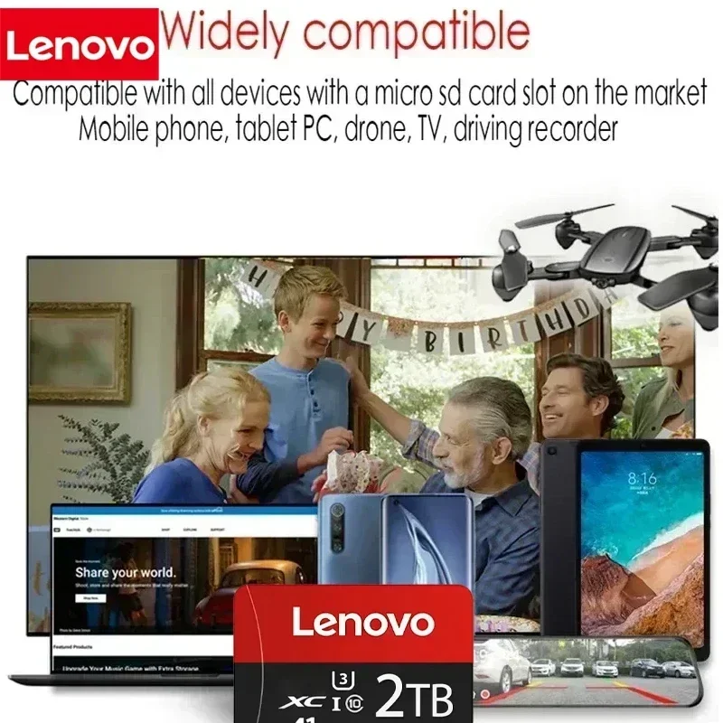 Lenovo 2TB High-Speed V30 A2 4 - Microsd Card Tablet ulasan dan harga
