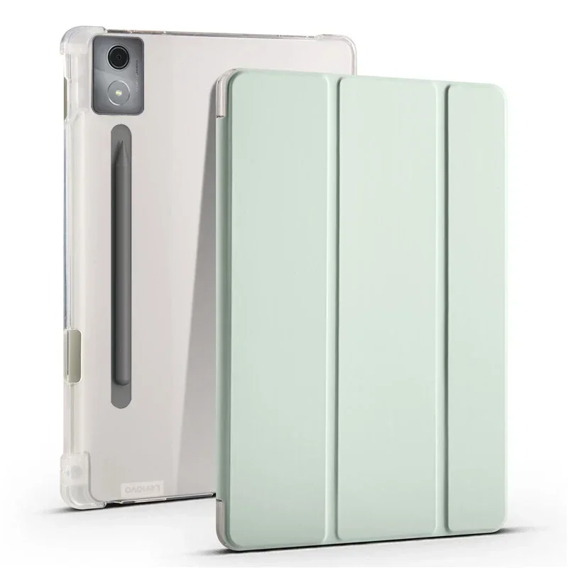 Trifold PU Leather Soft Back S - Lenovo Tablet P12 Accessories ulasan dan harga