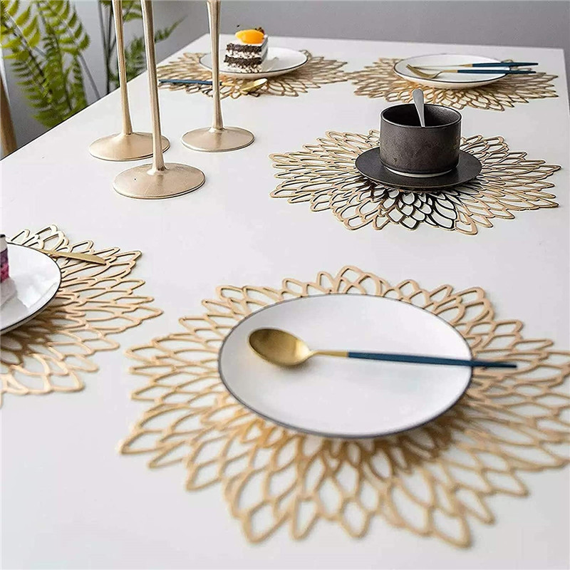 PVC Hibiscus Flowers Placemat  - Tablet Accessories Kit ulasan dan harga