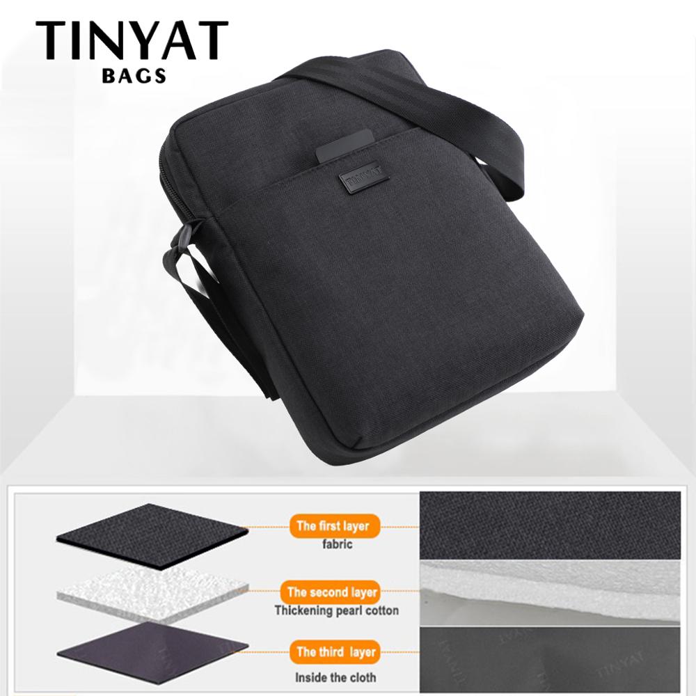 TINYAT Men's Bags Light Canvas - Tablet Shoulder Bag ulasan dan harga