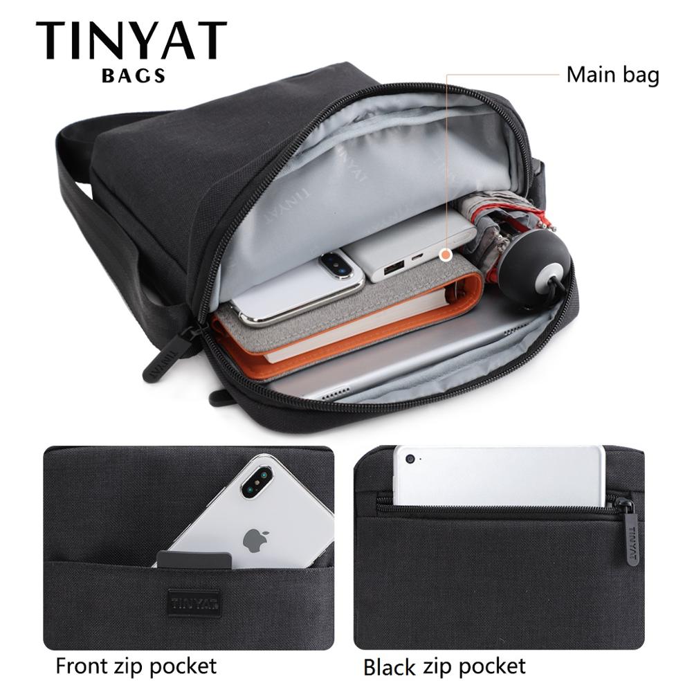 TINYAT Men's Bags Light Canvas - Tablet Shoulder Bag ulasan dan harga