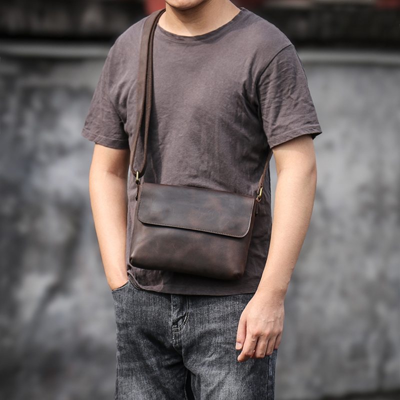 GURO Vintage Genuine Leather S - Tablet Shoulder Bag ulasan dan harga