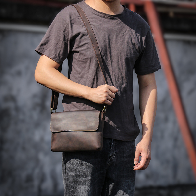 GURO Vintage Genuine Leather S - Tablet Shoulder Bag ulasan dan harga