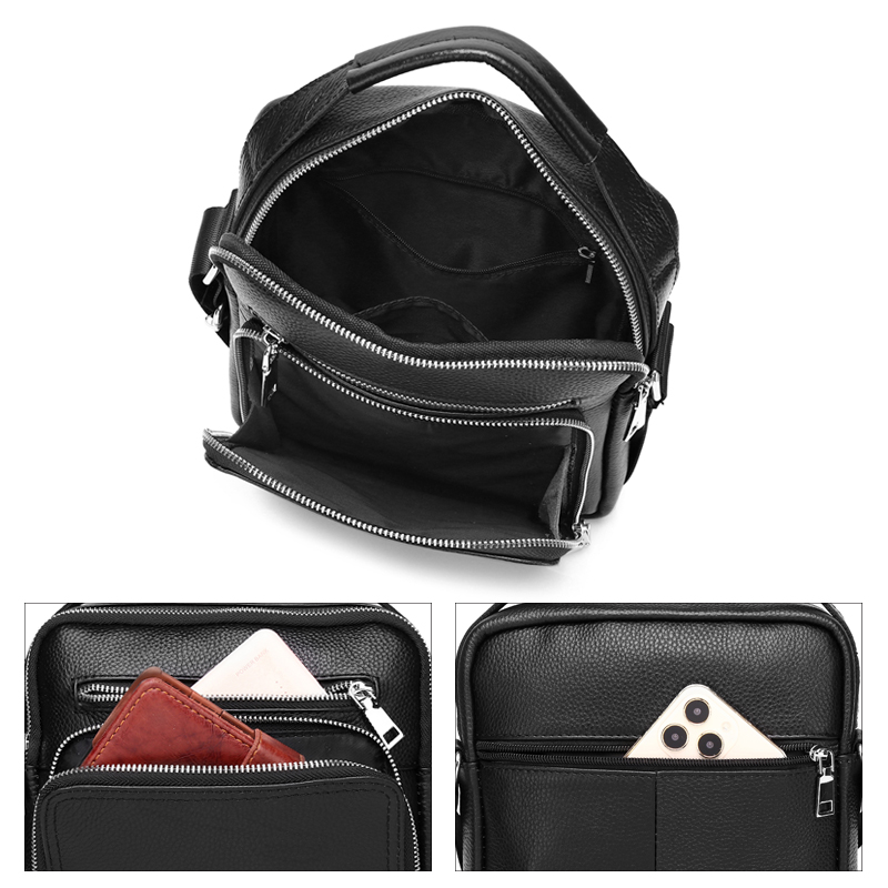 SCHLATUM Genuine Leather Men C - Tablet Shoulder Bag ulasan dan harga
