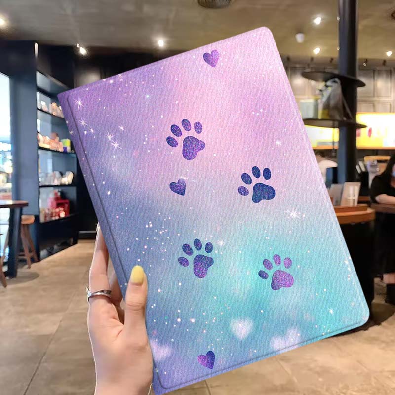 Cartoon Glitter Paw Prints Sof - Lenovo Tablet P12 Accessories ulasan dan harga