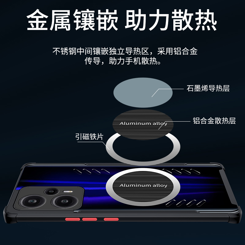 Magnetic Cooling Case For Redm - Redmagic Tablet Accessories ulasan dan harga