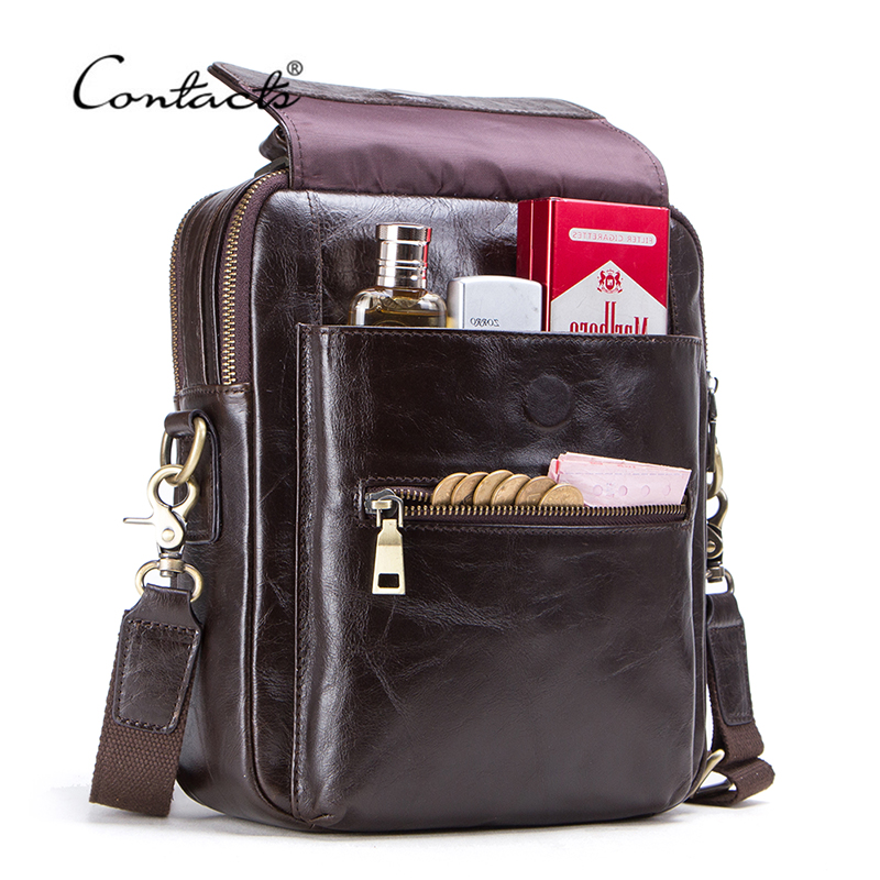 CONTACT'S new genuine leather  - Tablet Shoulder Bag ulasan dan harga
